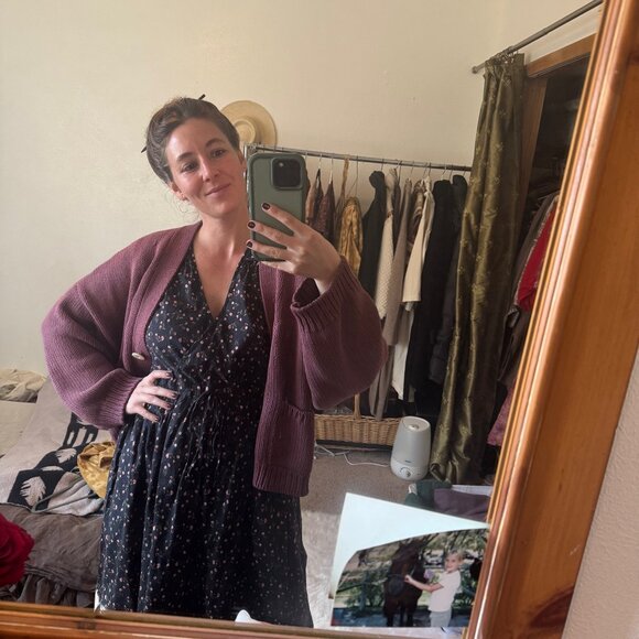 The Simple Dawn Dress // Noir Tulips // S - Picture 2 of 7